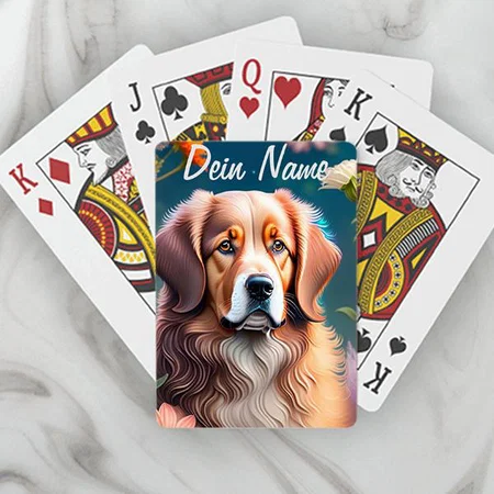 Dog Design Customized Photo Printed Playing Cards
