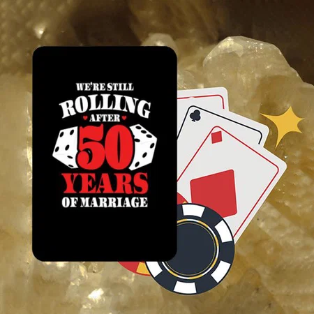 Rolling After 50 Design Customized Photo Printed Playing Cards