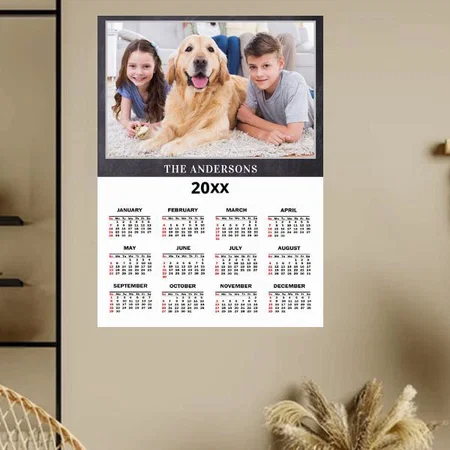 Modern Photo Design Customized Photo Printed Poster Calendar