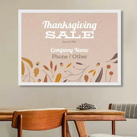 Premium Vector Floral Design Customized Photo Printed Horizontal Landscape Poster