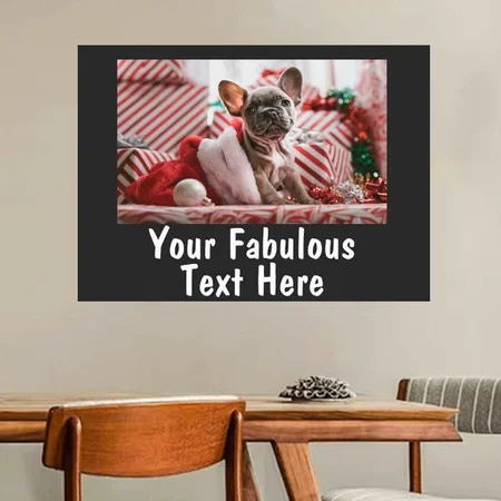 Modern Photo And Name Design Customized Photo Printed Horizontal Landscape Poster