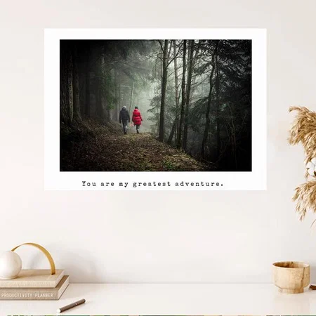 Minimalist Photo Design Customized Photo Printed Horizontal Landscape Poster