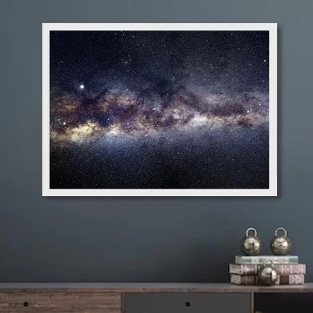 Night Sky Quote Design Customized Photo Printed Horizontal Landscape Poster