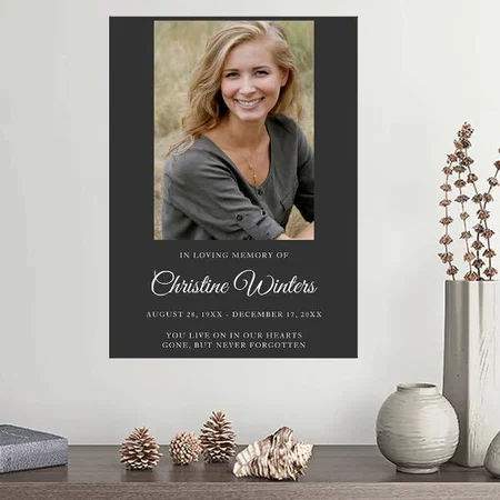 Modern Photo Customized Photo Printed Vertical Portrait Poster