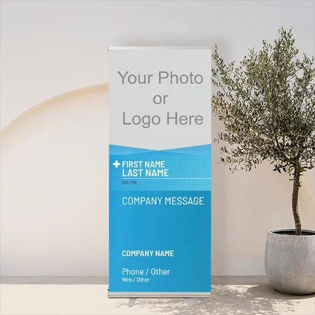 Modern & Simple Doctor & Health Customized Photo Printed Roll Up Standee Banner