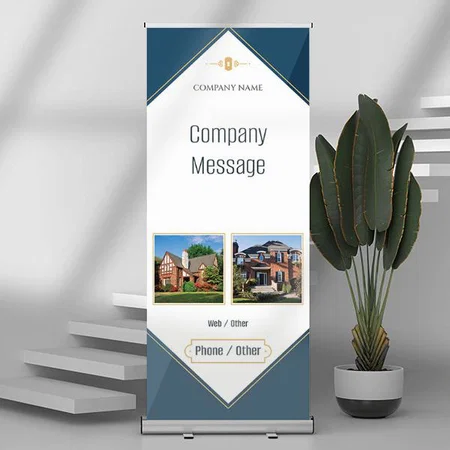 Real Estate Customized Photo Printed Roll Up Standee Banner