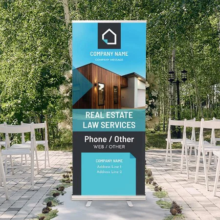 Real Estate Lawyer Customized Photo Printed Roll Up Standee Banner