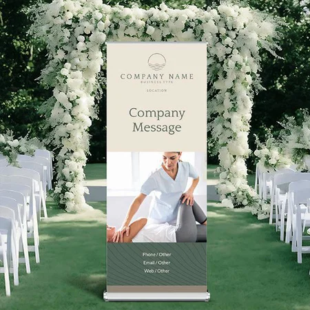 Health & Wellness Customized Photo Printed Roll Up Standee Banner