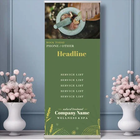 Homeopathy And Medical Customized Photo Printed Roll Up Standee Banner