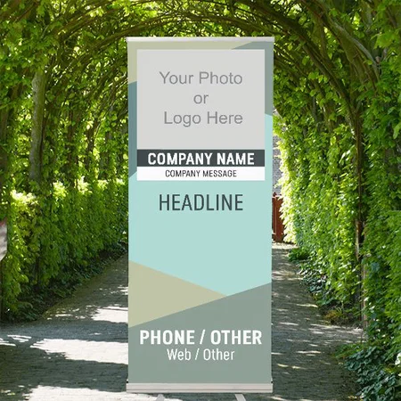 Modern Colorful Customized Photo Printed Roll Up Standee Banner