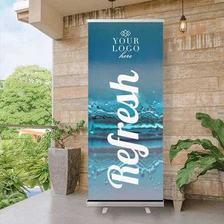 Refresh Relax Spa and Beauty Customized Photo Printed Roll Up Standee Banner