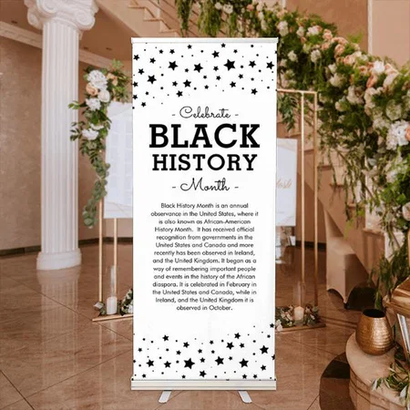 Stars Pattern Design Customized Photo Printed Roll Up Standee Banner