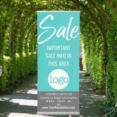 Sale Advertisement Customized Photo Printed Roll Up Standee Banner