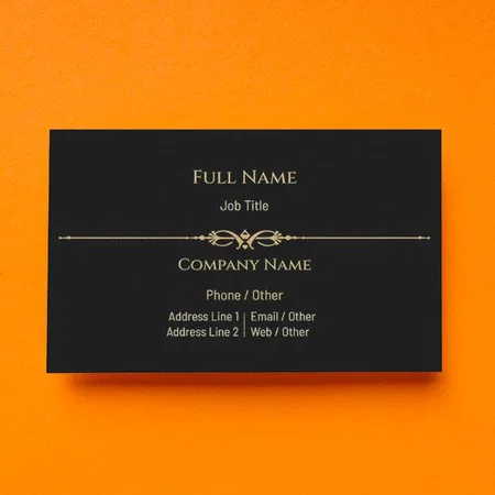 Elegant Standard Customized Rectangle Visiting Card