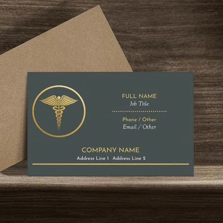 Premium Health & Wellness Customized Rectangle Visiting Card