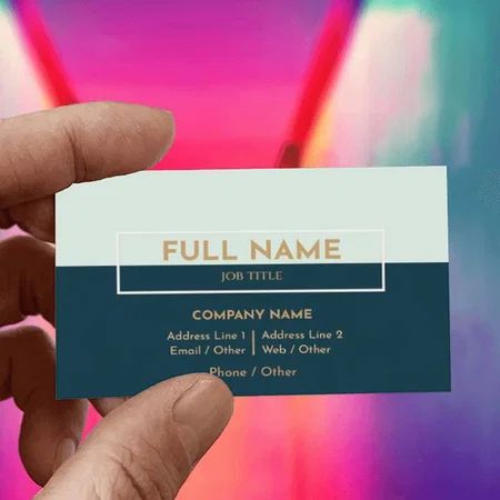 Hair Salons Customized Rectangle Visiting Card