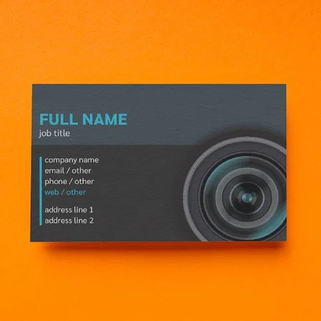 Photography Customized Rectangle Visiting Card