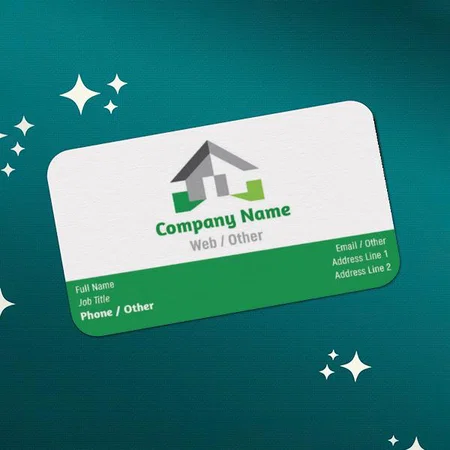 Building Construction Customized Rectangle Visiting Card