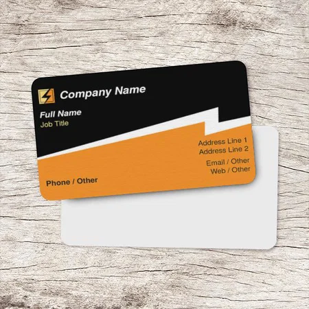 Electricians Glossy Customized Rectangle Visiting Card