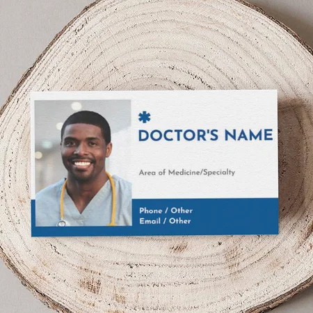 Medical Equipment & Pharmaceutical Customized Rectangle Visiting Card