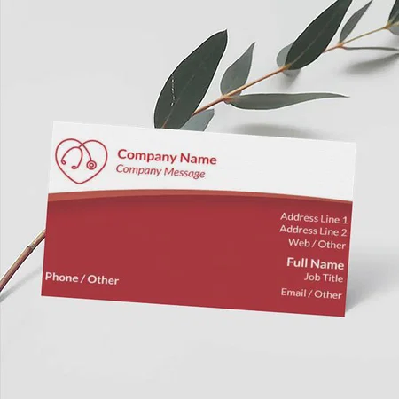 Medical Equipment & Pharmaceutical Customized Rectangle Visiting Card