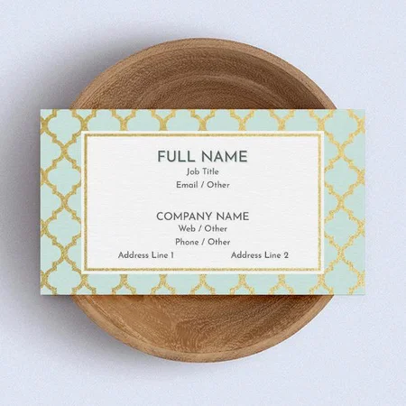 Hair Salons Customized Rectangle Visiting Card