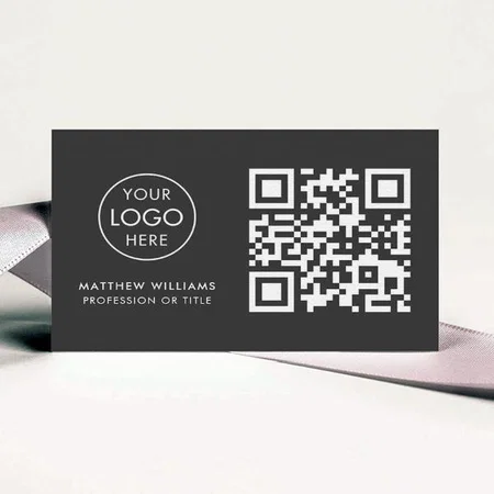 Modern Architect Professional QR Code Logo Customized Rectangle Visiting Card