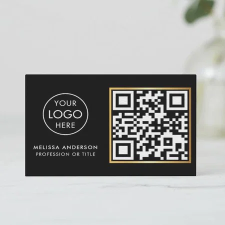 Hair Stylist Professional QR Code Customized Rectangle Visiting Card