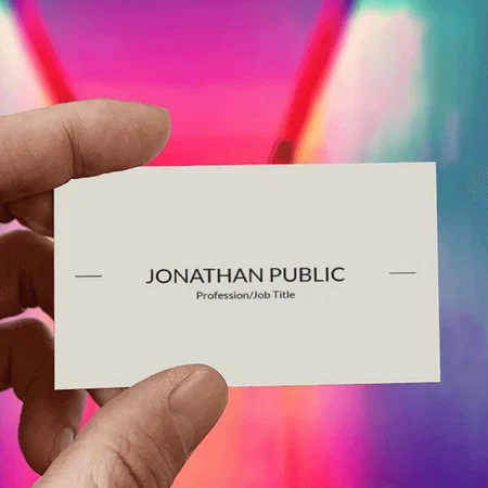 Grey Modern Simple Plain Customized Rectangle Visiting Card