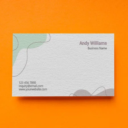 Abstract Design Customized Rectangle Visiting Card