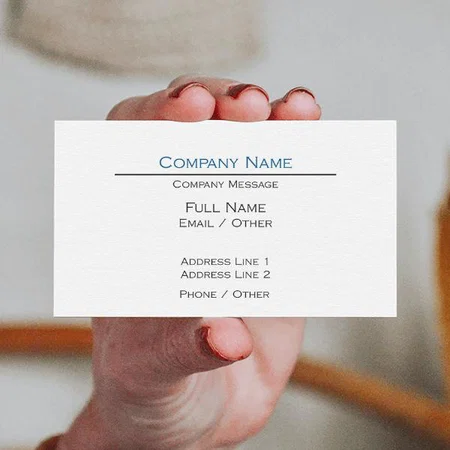 Legal Premium White Customized Rectangle Visiting Card