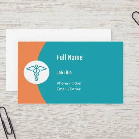 Doctor Medical Logo Design Customized Rectangle Visiting Card
