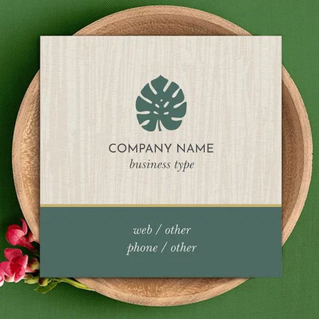 Diet & Nutrition Customized Square Visiting Card