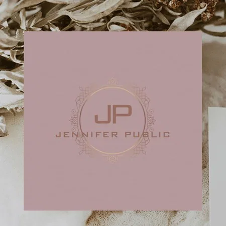 Monogram Professional Elegant Customized Square Visiting Card