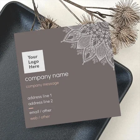 Retro & Vintage Premium Customized Square Visiting Card