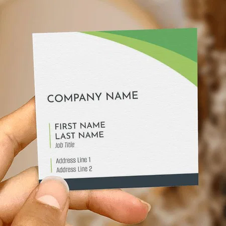 Health & Wellness Customized Square Visiting Card