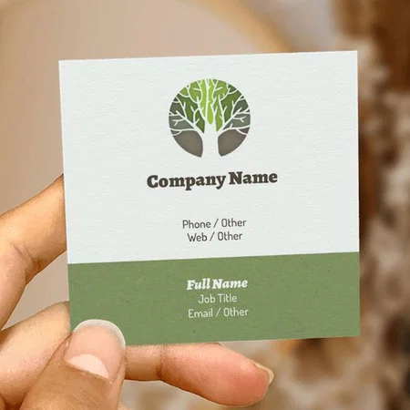 Agriculture & Farming Premium Customized Square Visiting Card