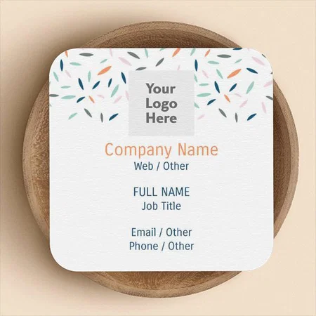 Premium Pattern Design Customized Square Visiting Card
