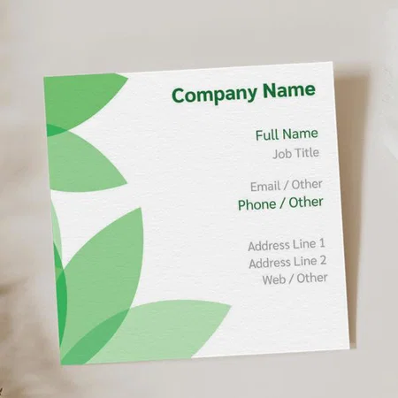Agriculture & Farming Customized Square Visiting Card
