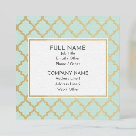 Vorlagen & Designs Customized Square Visiting Card