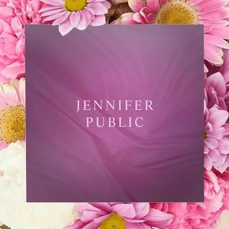 Modern Elegant Purple Simple Typography Customized Square Visiting Card