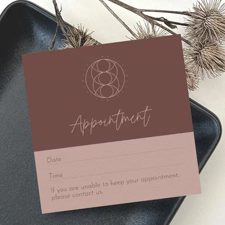 Beauty & Fashion Customized Square Visiting Card