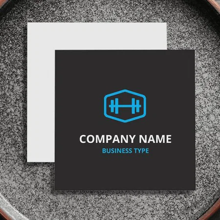 Sports & Fitness Customized Square Visiting Card