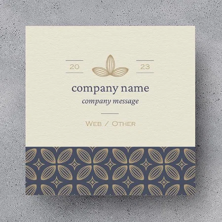 Beauty & Fashion,Marketing Customized Square Visiting Card