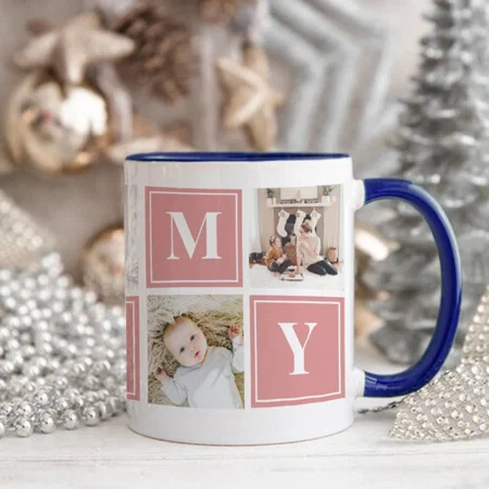 Mommy Photo Collage Customized Photo Printed Coffee Mug