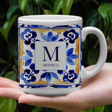 Tea Party Elegant Bridal Shower Bachelorette Customized Photo Printed Coffee Mug