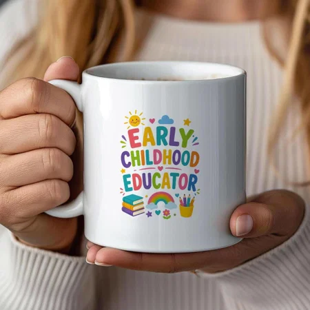 Early Childhood Educator Gift Customized Photo Printed Coffee Mug