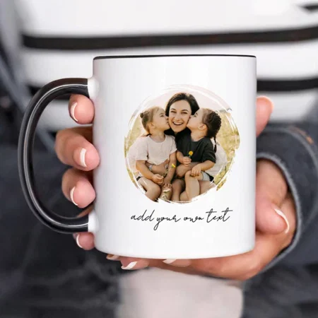 2 Photo Collage Customized Photo Printed Coffee Mug