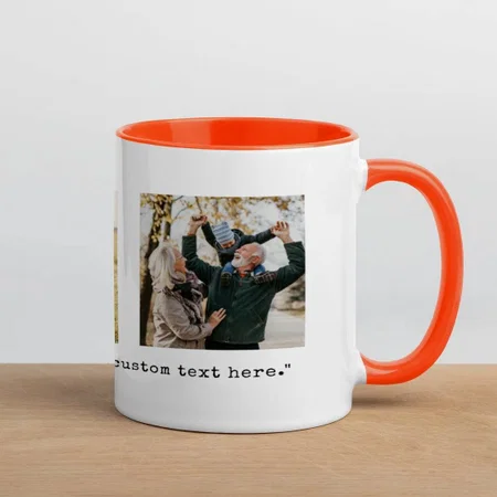 3 Photo Collage Customized Photo Printed Coffee Mug