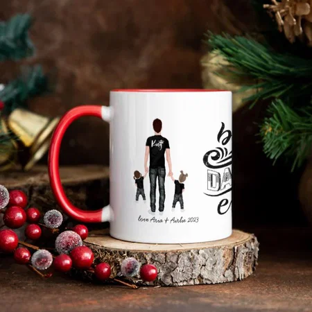 Best Daddy Ever with Photo Customized Photo Printed Coffee Mug